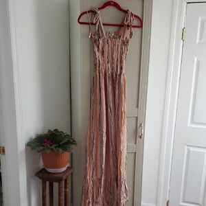 Andthewhy Striped Maxi Dress